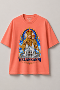Oversized Premium Tshirt | Velankanni Matha Design | All Colors