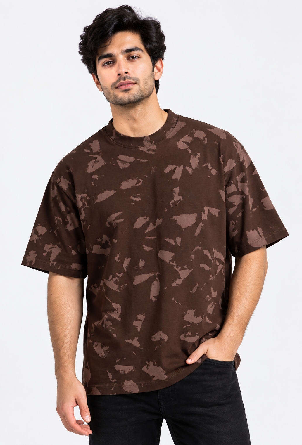 Browb Splatter Wash – Acid Wash Oversized Premium T-Shirt